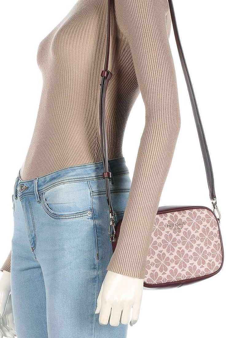 Kate Spade Spade Flower Coated Canvas Infinite Medium Camera Bag - Pink Multi