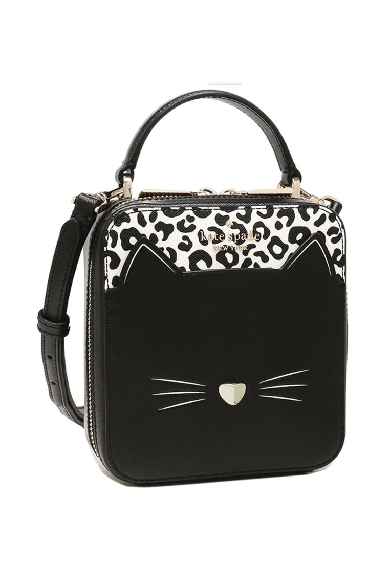 Kate Spade Meow Cat Daisy Crossbody Purse/Bag - Black