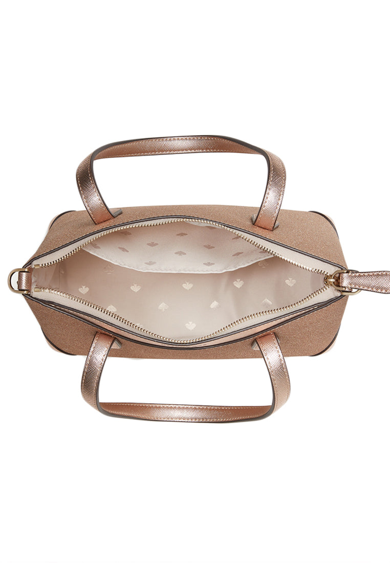 Kate Spade Shimmy Glitter Satchel - Rose Gold