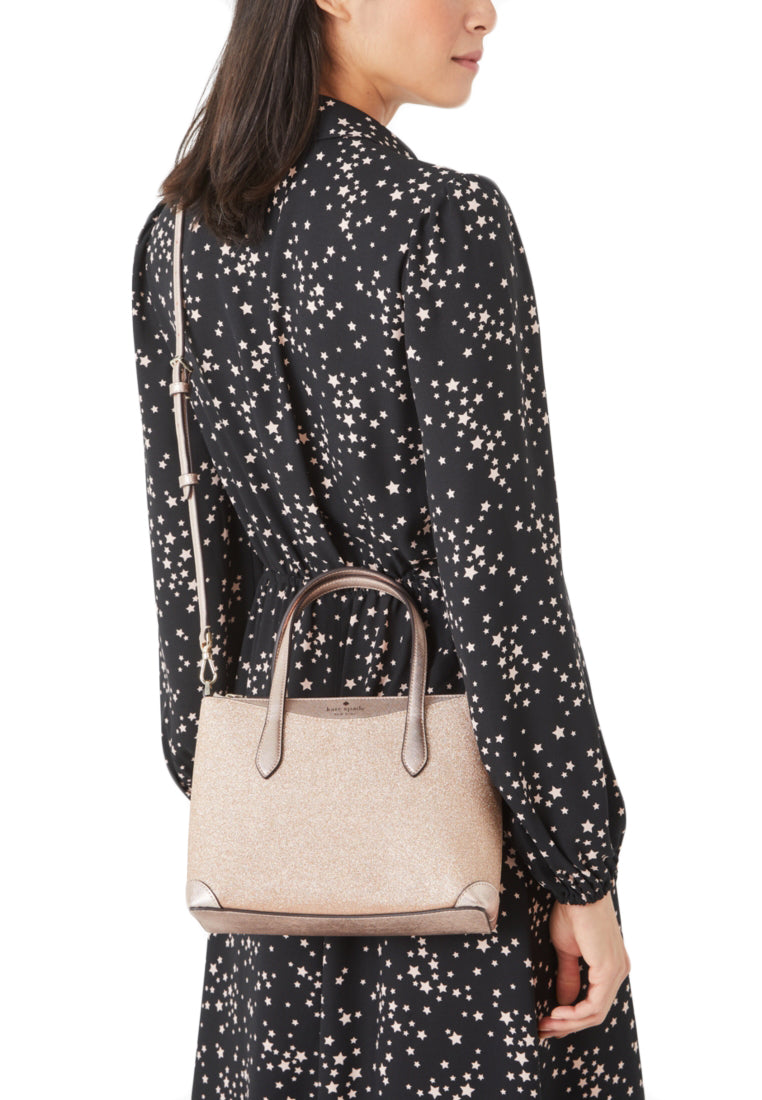 Kate Spade Shimmy Glitter Satchel - Rose Gold