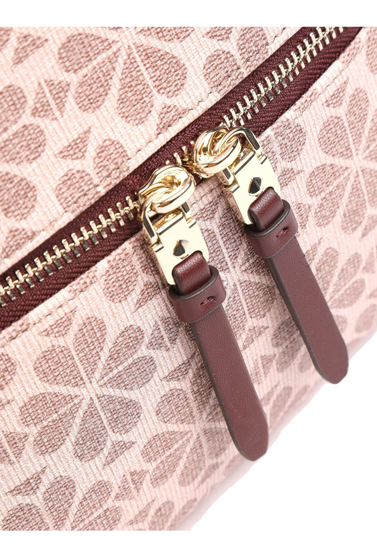 Kate Spade Spade Flower Coated Canvas Day Pack Medium Backpack - Pink Multi