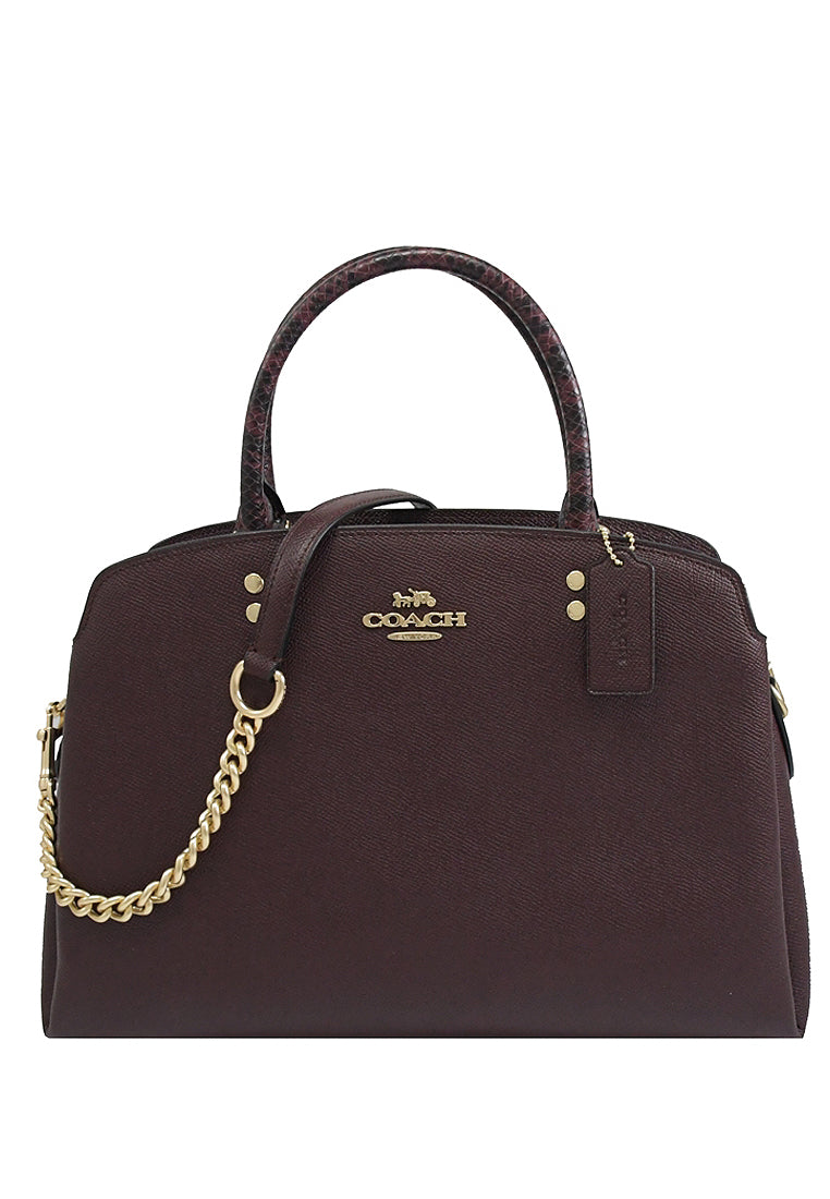 Coach Lillie Carryall In Signature Canvas - Cranberry