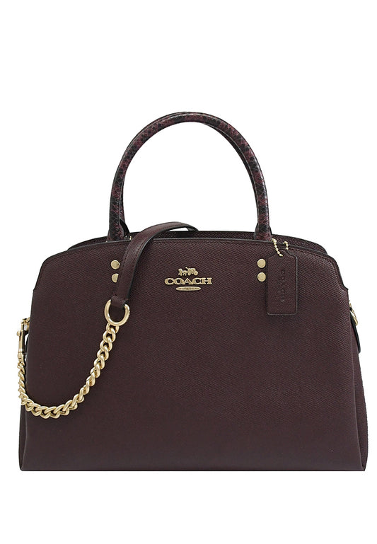 Coach Lillie Carryall In Signature Canvas - Cranberry