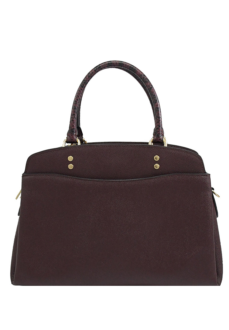 Coach Lillie Carryall In Signature Canvas - Cranberry