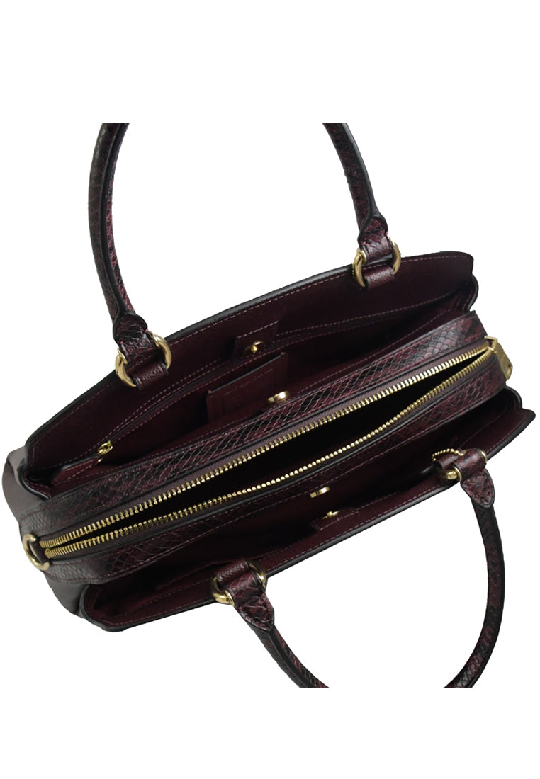 Coach Lillie Carryall In Signature Canvas - Cranberry