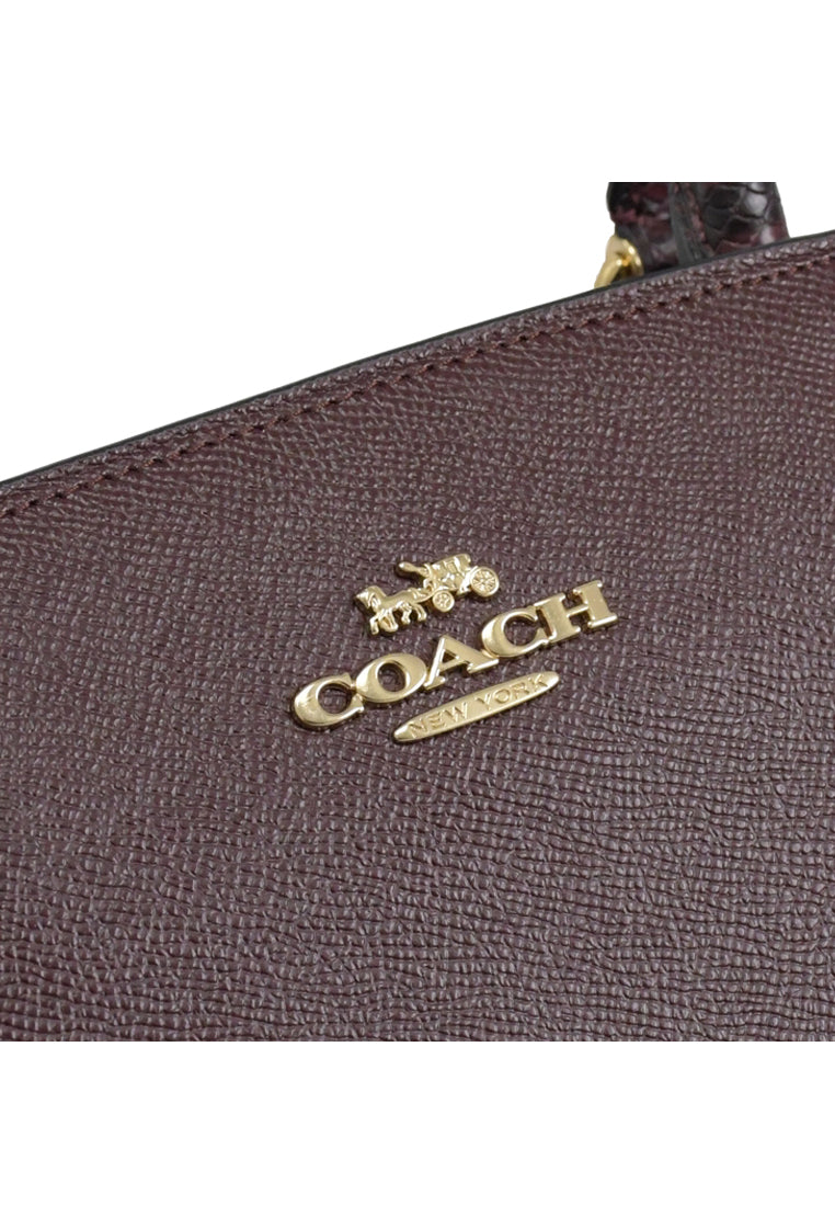 Coach Lillie Carryall In Signature Canvas - Cranberry