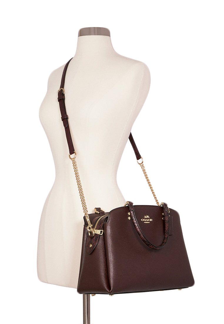 Coach Lillie Carryall In Signature Canvas - Cranberry