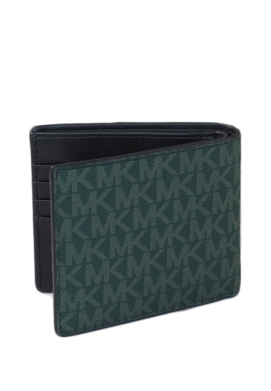 Michael Kors Mens Cooper Logo Stripe Billfold Wallet - Black/Multi