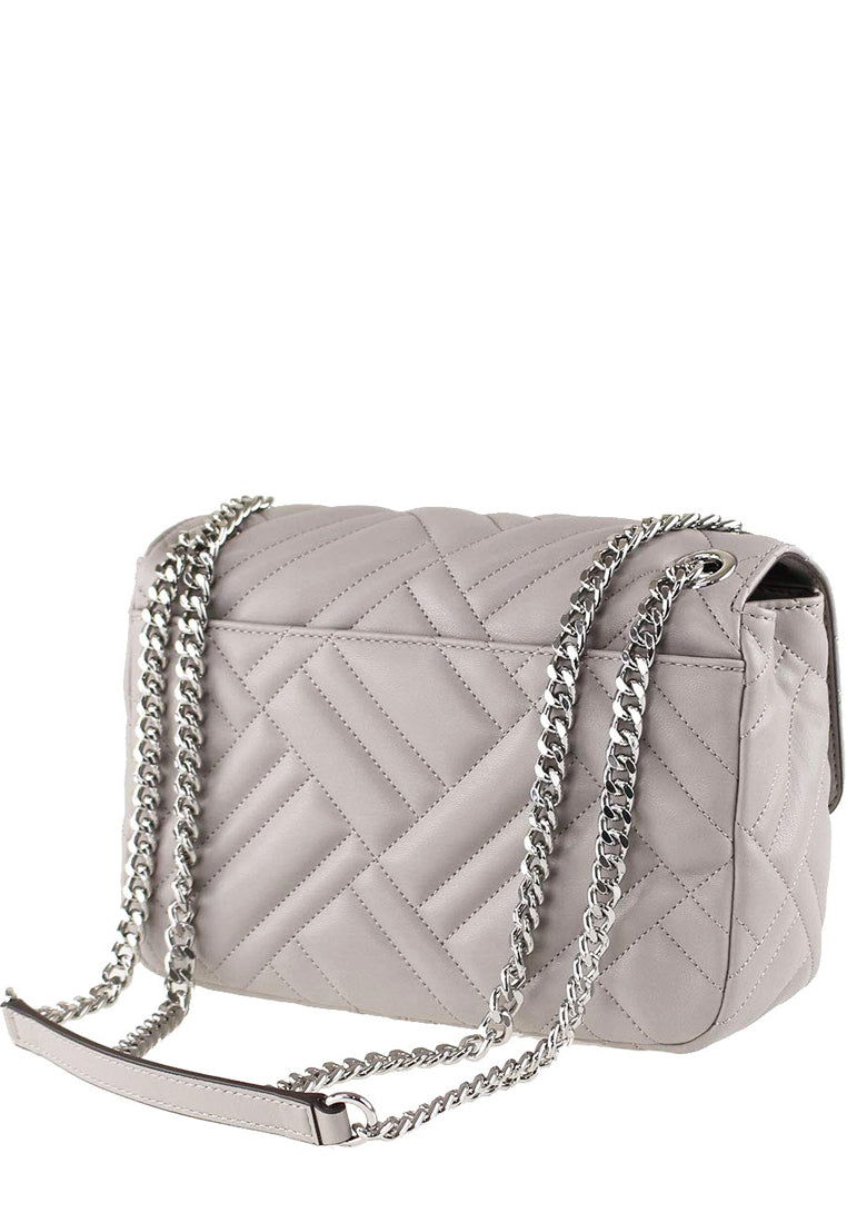 Michael Kors Peyton Medium Shoulder Flap Bag - Grey