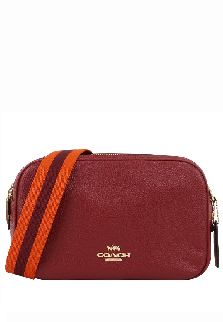 Coach Jes Double Zip Crossbody Bag - Red