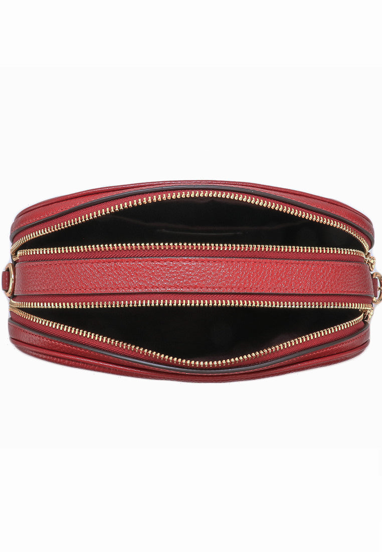 Coach Jes Double Zip Crossbody Bag - Red