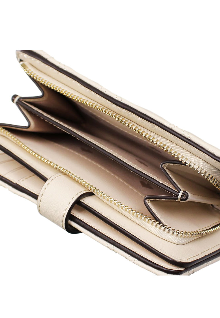 Kate Spade Natalia Medium Compact Bifold Wallet - Bare White