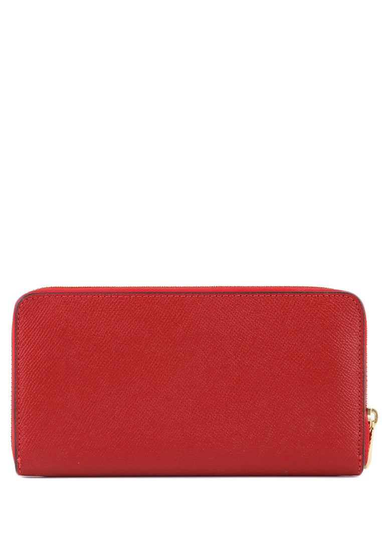 Coach Long Zip Around Wallet - True Red