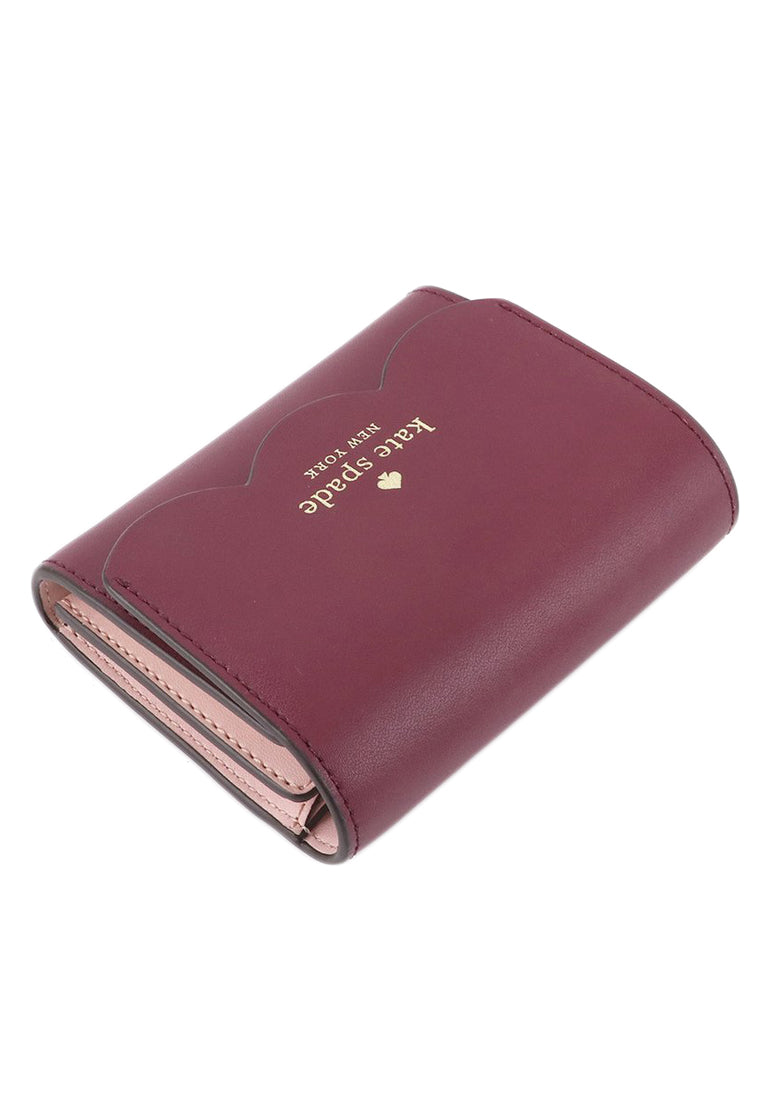 Kate Spade Gemma Small Flap Wallet - Blackberry Preserve