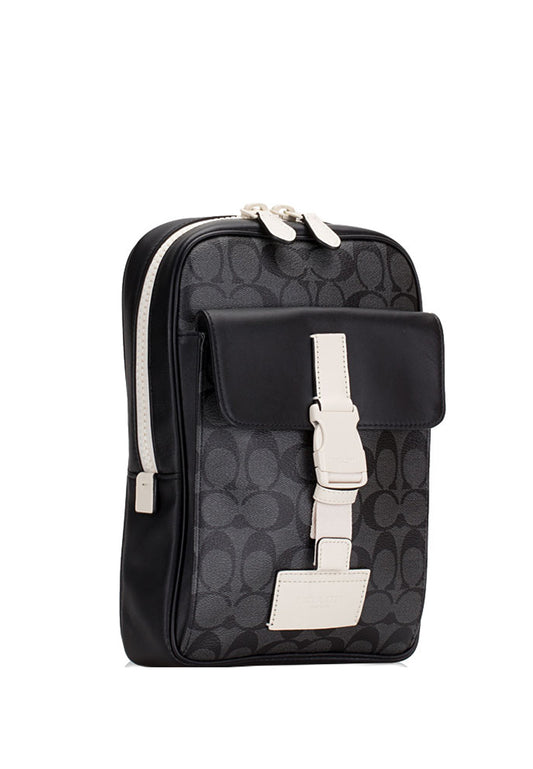 Coach Track Pack In Signature Canvas - Black