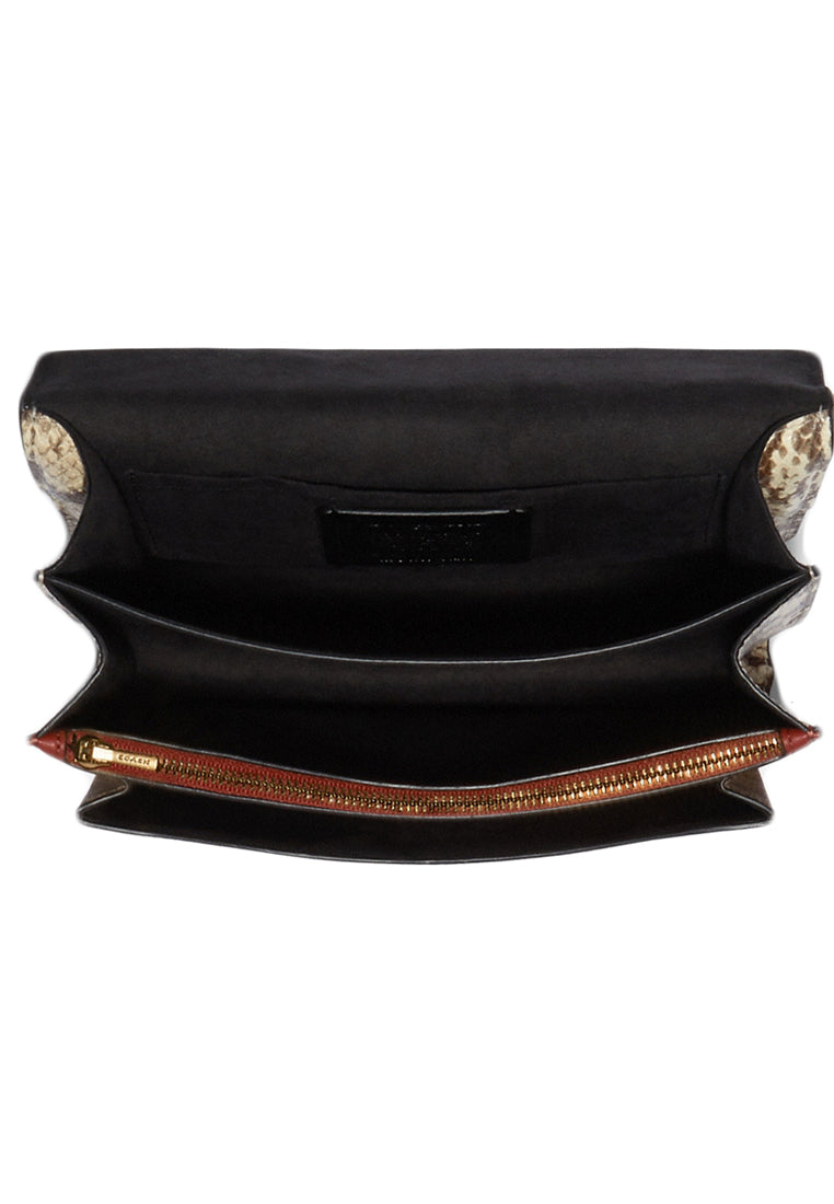Coach Klare Crossbody In Signature Canvas With Rivets - Brown