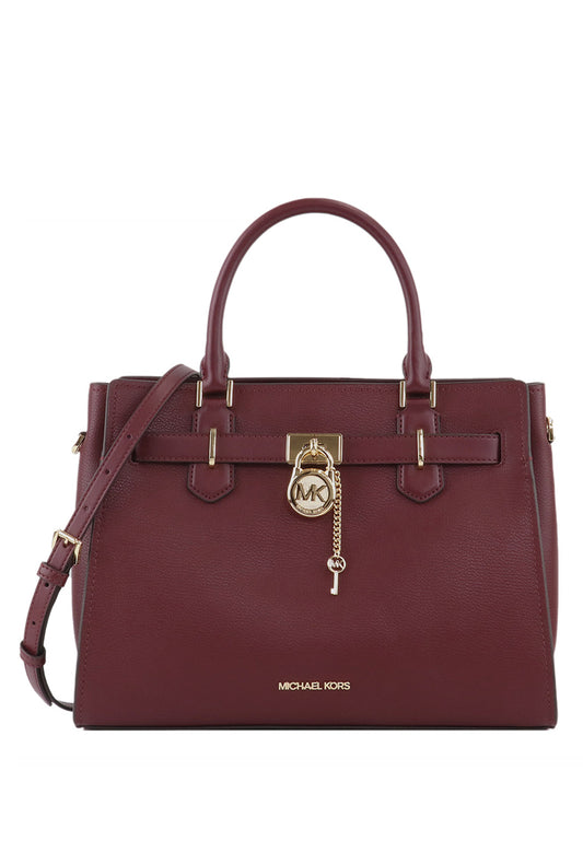 Michael Kors Hamilton Medium Satchel - Merlot