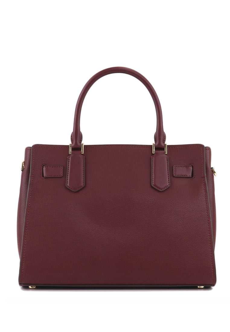 Michael Kors Hamilton Medium Satchel - Merlot