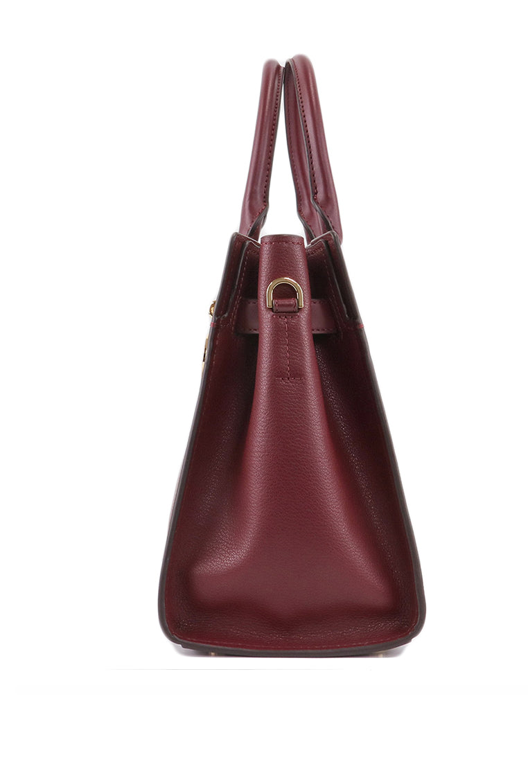 Michael Kors Hamilton Medium Satchel - Merlot