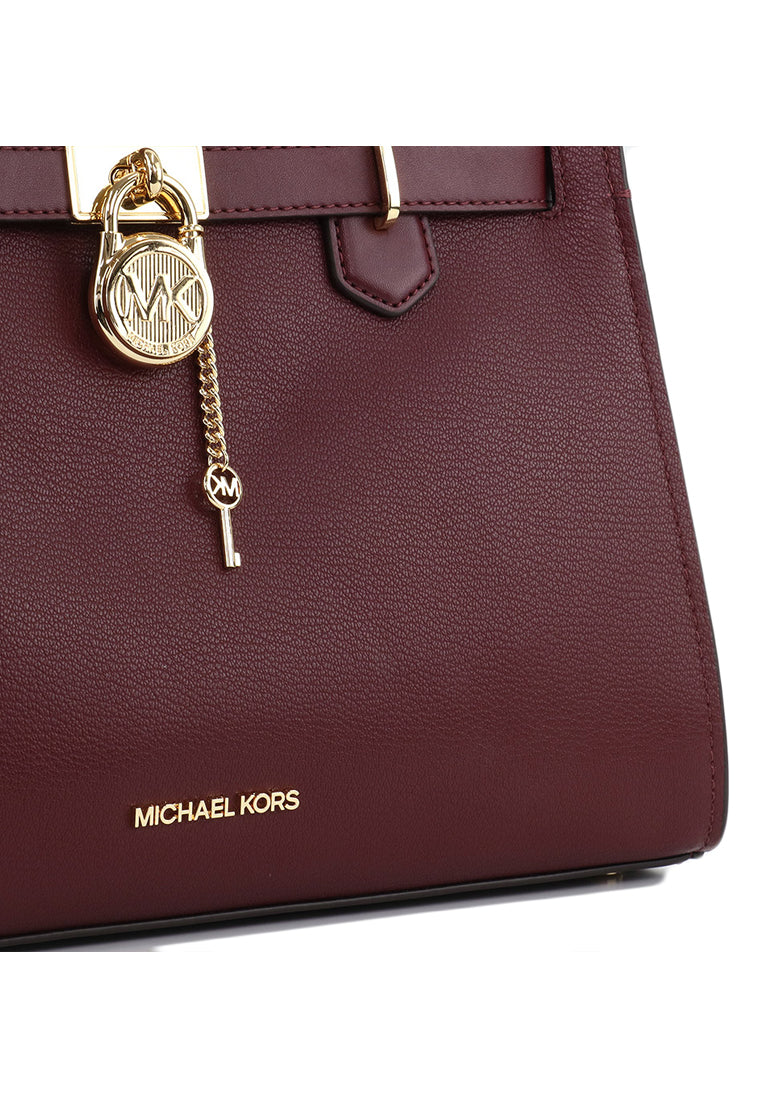 Michael Kors Hamilton Medium Satchel - Merlot