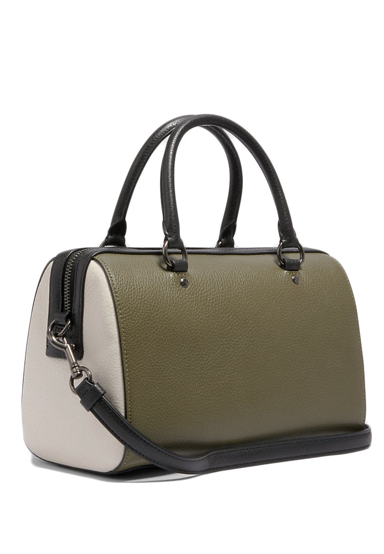 Coach Rowan Satchel In Colorblock - Kelp