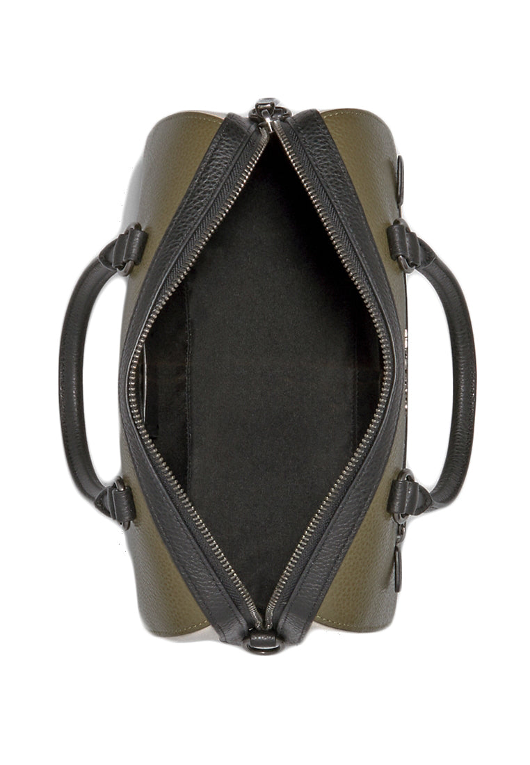 Coach Rowan Satchel In Colorblock - Kelp