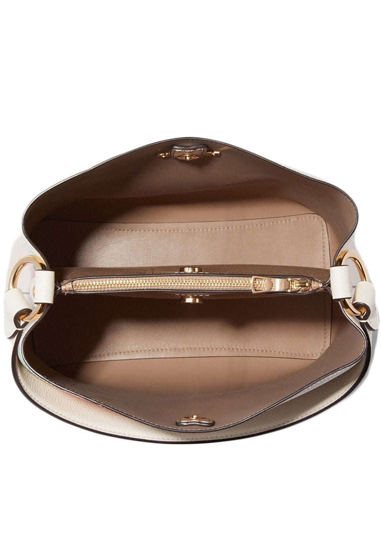 Coach Kristy Shoulder Bag In Colorblock Signature Canvas - Brown/White