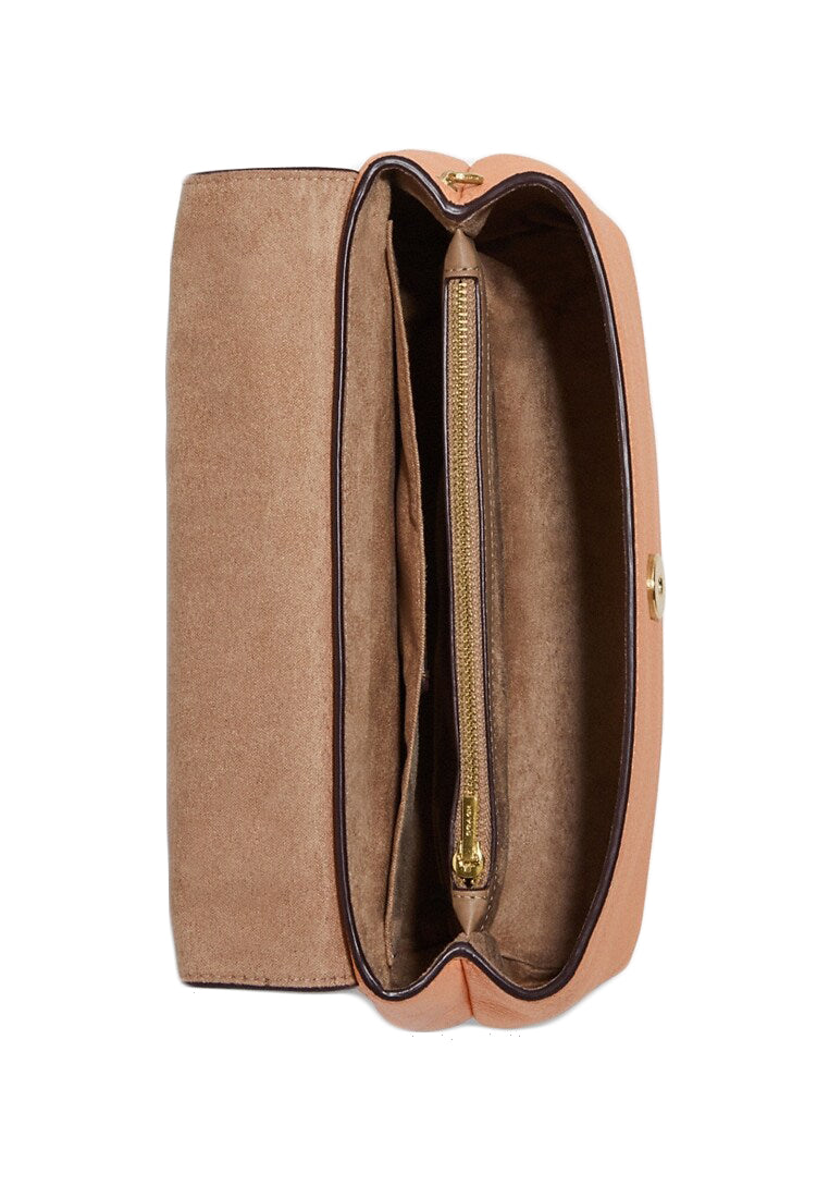Coach Tammie Shoulder Bag In Signature Canvas With Floral Whipstitch - Faded Blush