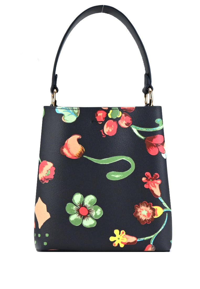 Coach Small Town Bucket Bag With Dreamy Land Floral Print - Midninight