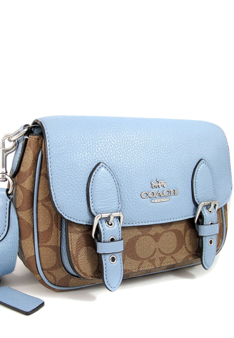 Coach Lucy Crossbody In Signature Canvas - Brown/Marble Blue