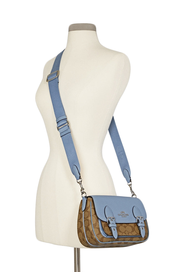 Coach Lucy Crossbody In Signature Canvas - Brown/Marble Blue