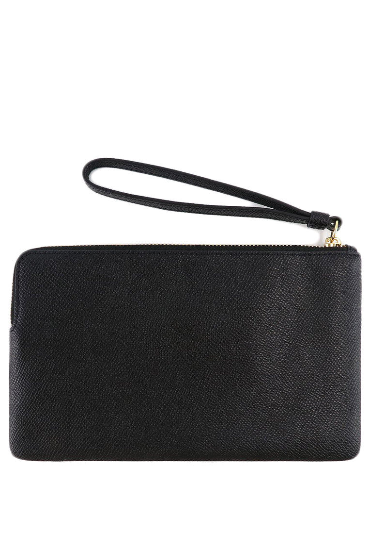 Coach Large Corner Zip Wristlet - Black