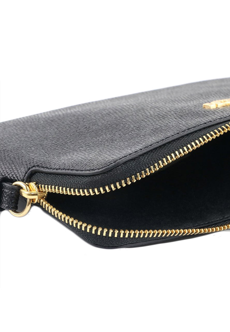 Coach Large Corner Zip Wristlet - Black