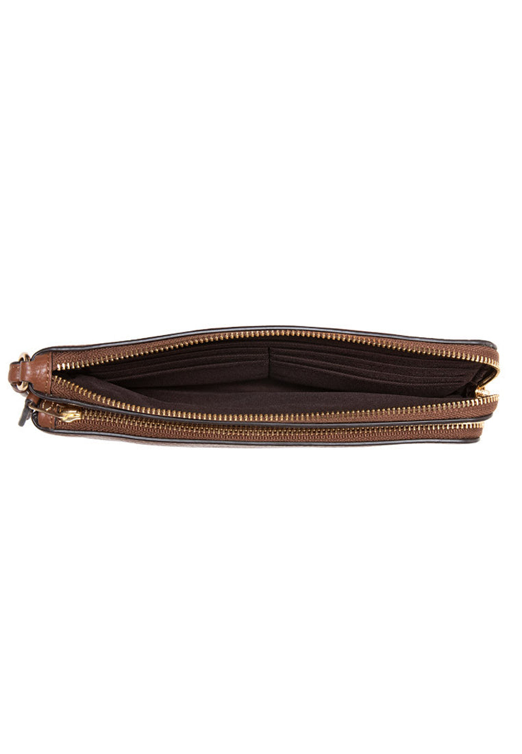 Coach Double Zip Wallet - Brown