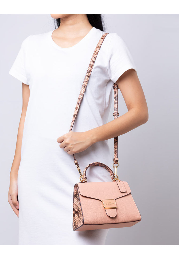 Coach Pepper Satchel - Shell Pink