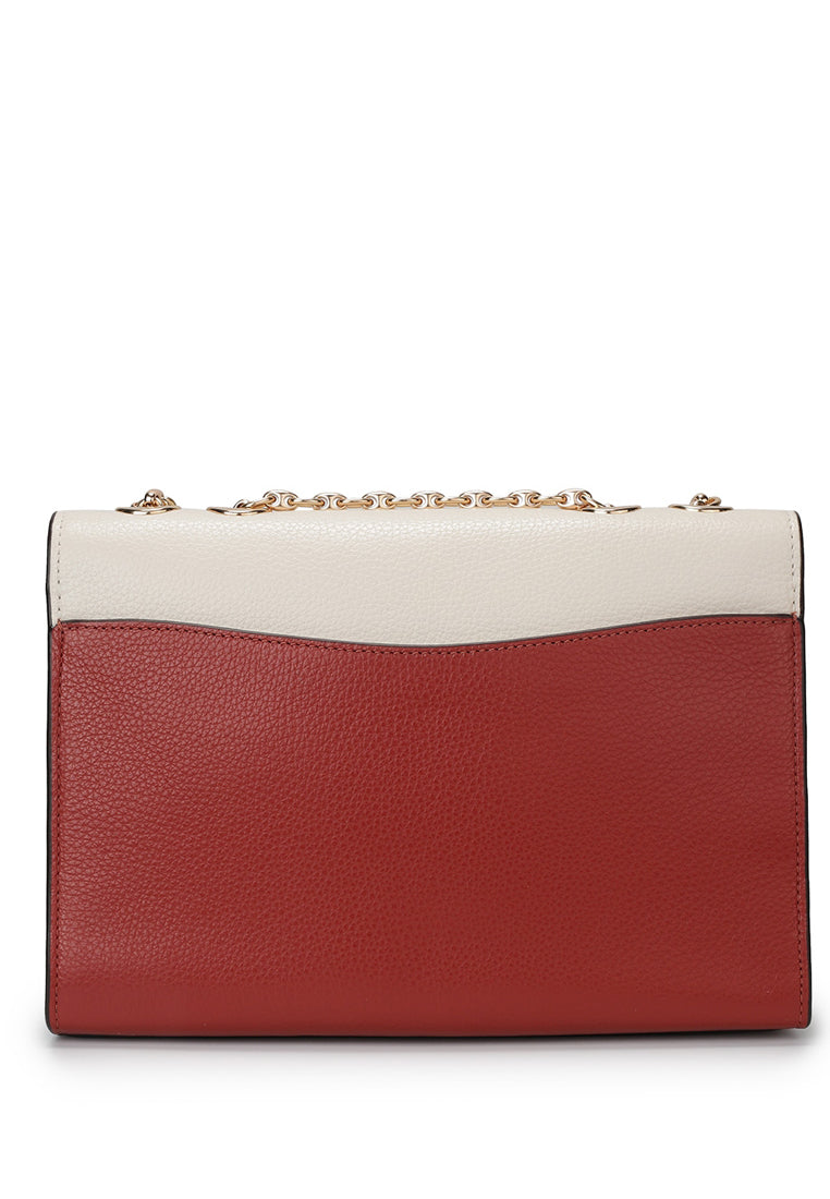 Coach Lane Shoulder Bag In Colorblock Signature Canvas - Brown/White