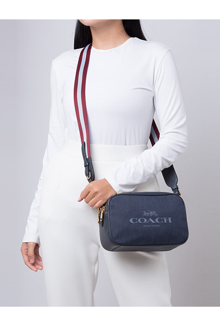 Coach Jes Crossbody With Coach Print - Denim