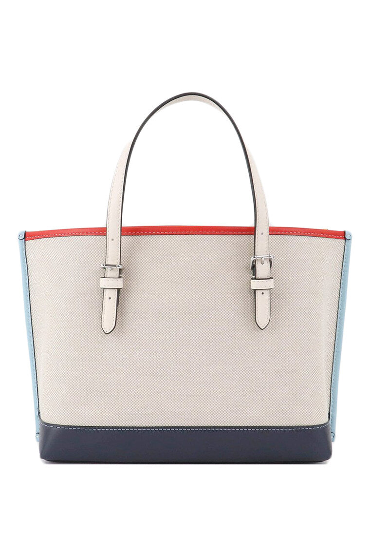 Coach Mollie Tote 25 In Colorblock - Natural/Multi