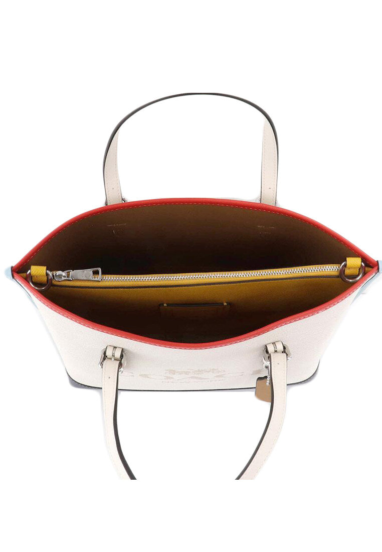 Coach Mollie Tote 25 In Colorblock - Natural/Multi