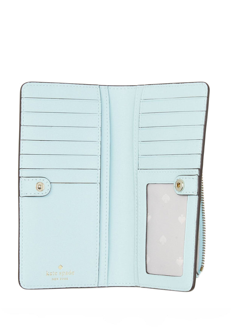 Kate Spade Darcy Large Slim Bifold Wallet - Light Blue