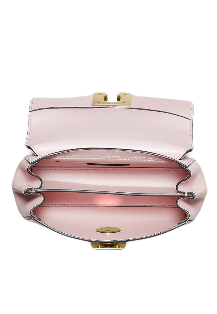 Michael Kors Lita Small Leather Crossbody Bag - Powder Blush