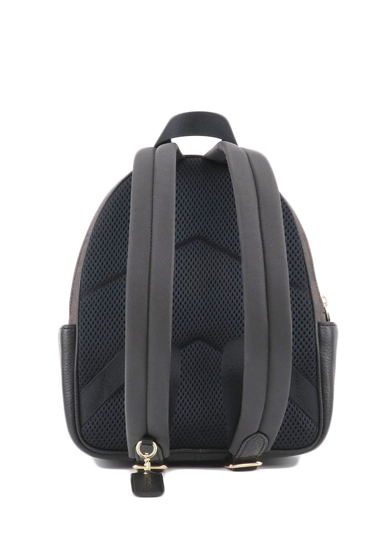 Coach Mini Court Backpack In Signature Canvas - Dark Brown