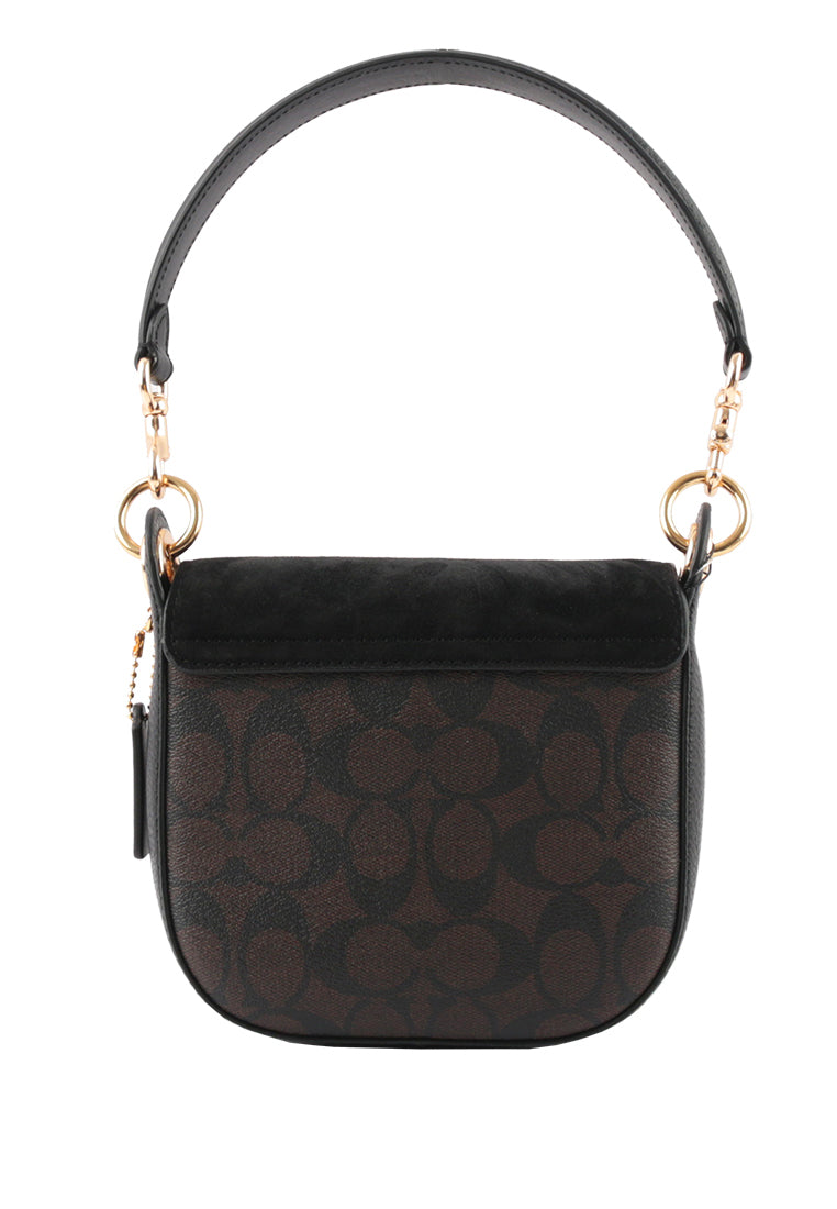 Coach Kleo Shoulder Bag 17 In Signature Canvas - Dark Brown