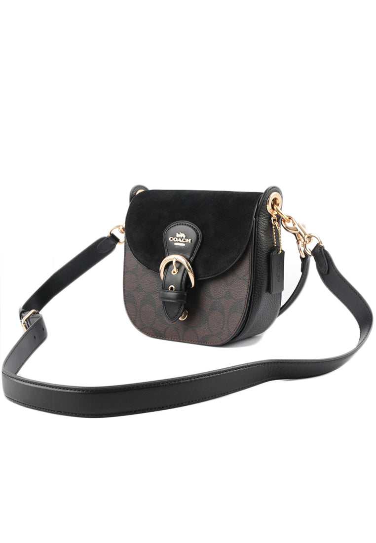 Coach Kleo Shoulder Bag 17 In Signature Canvas - Dark Brown