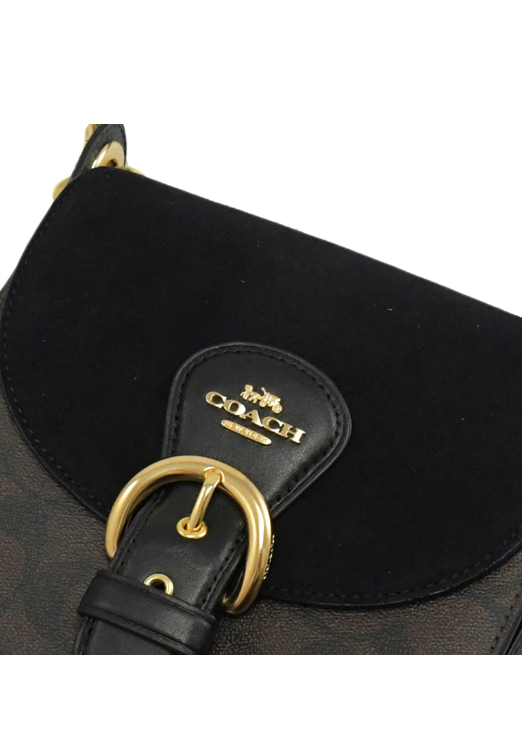 Coach Kleo Shoulder Bag 17 In Signature Canvas - Dark Brown