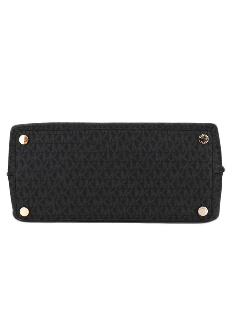 Michael Kors Teagan Large Signature Shoulder Bag - Black