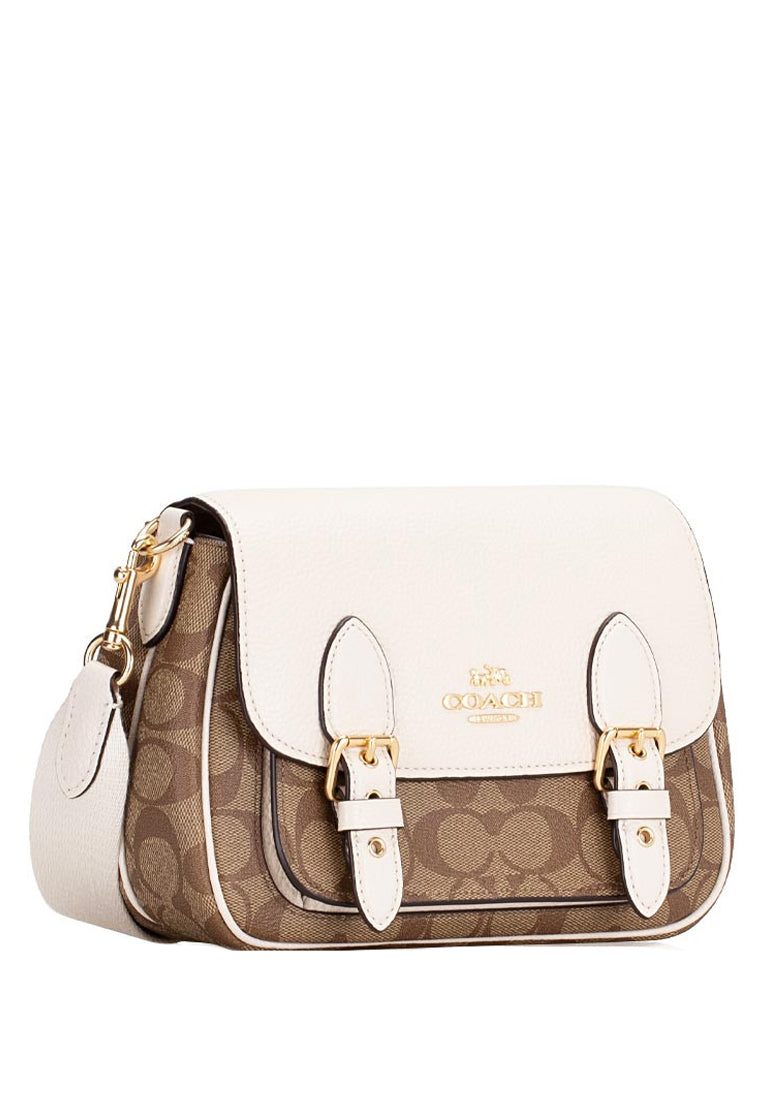 Coach Lucy Crossbody In Signature Canvas - Light Brown/White