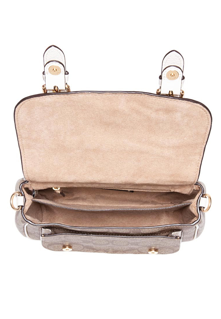 Coach Lucy Crossbody In Signature Canvas - Light Brown/White
