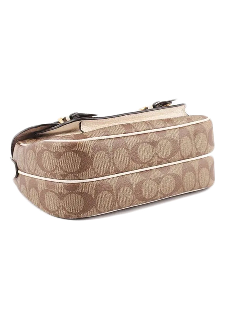 Coach Lucy Crossbody In Signature Canvas - Light Brown/White