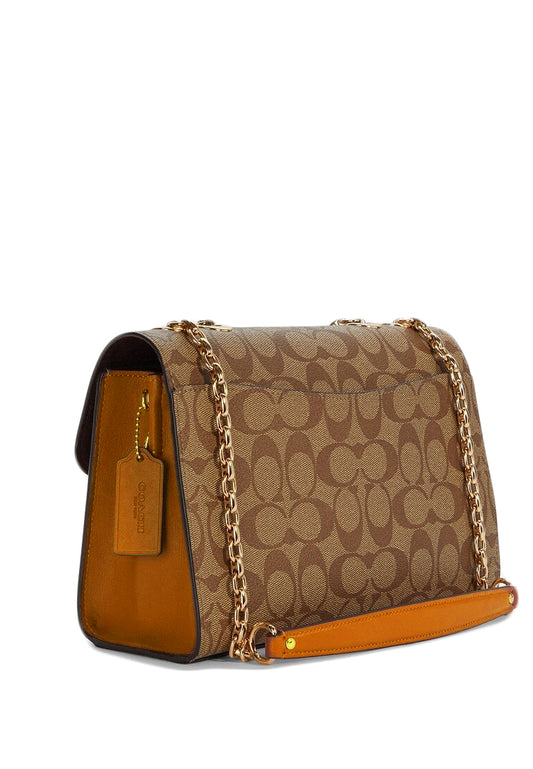 Coach Lane Shoulder Bag In Signature Canvas - Brown/Terracotta